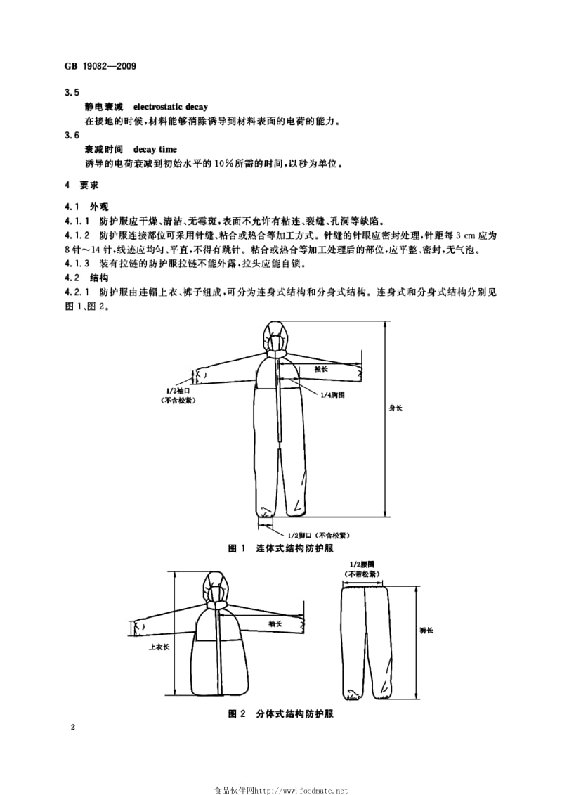 醫(yī)用隔離衣標(biāo)準(zhǔn)