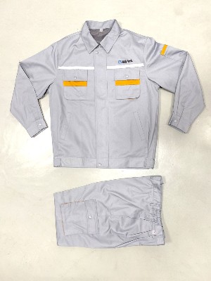 夏季長(zhǎng)袖工作服套裝純棉吸濕排汗耐磨工裝可加logo 派登服飾